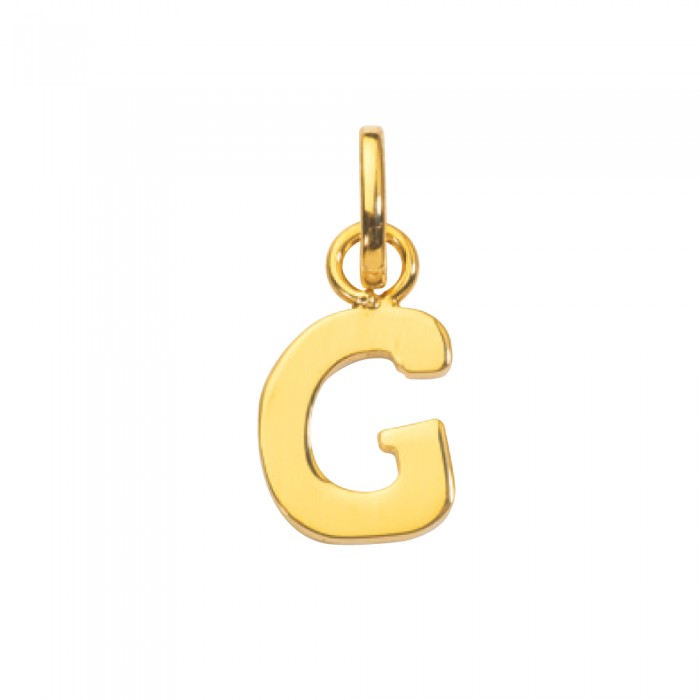 Gold plated pendant capital letter G