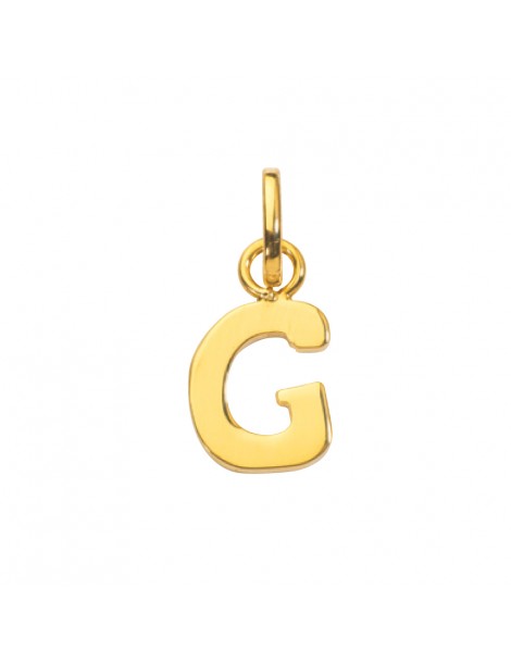Gold plated pendant capital letter G