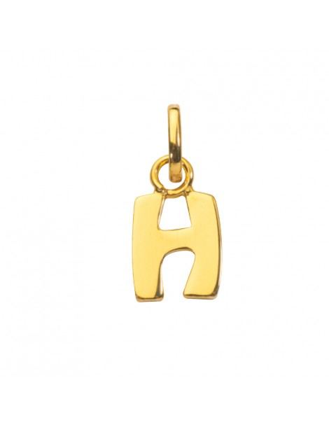 Colgante chapado en oro letra H capital