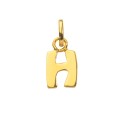 Gold plated pendant capital letter H