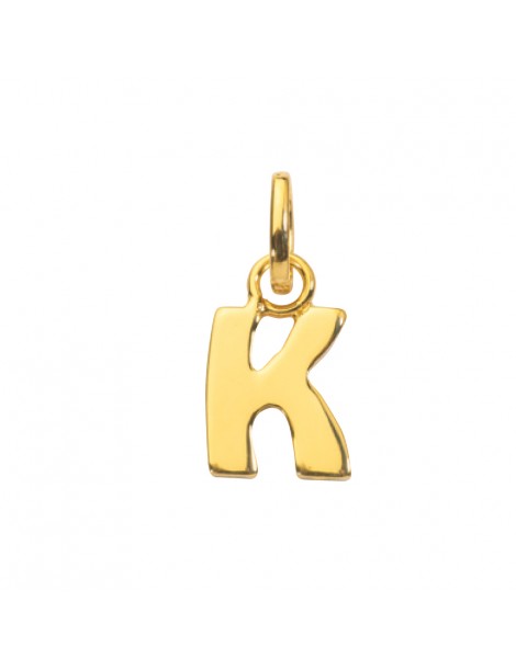 Chapado en oro colgante letra mayúscula K