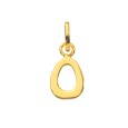 Gold plated pendant capital letter O