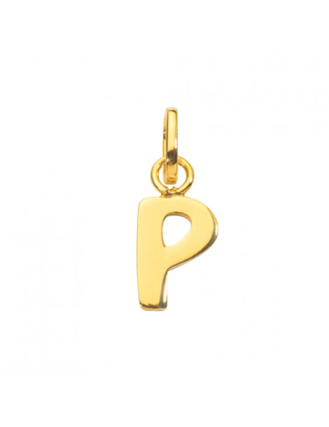 Gold plated pendant capital letter P