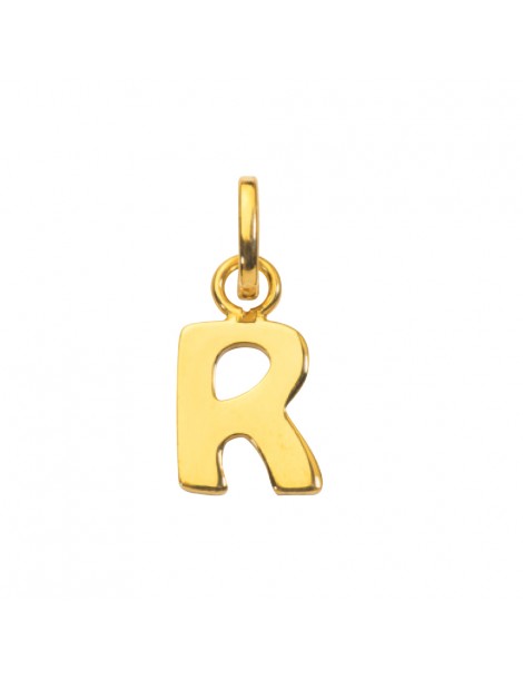 Gold plated pendant capital letter R