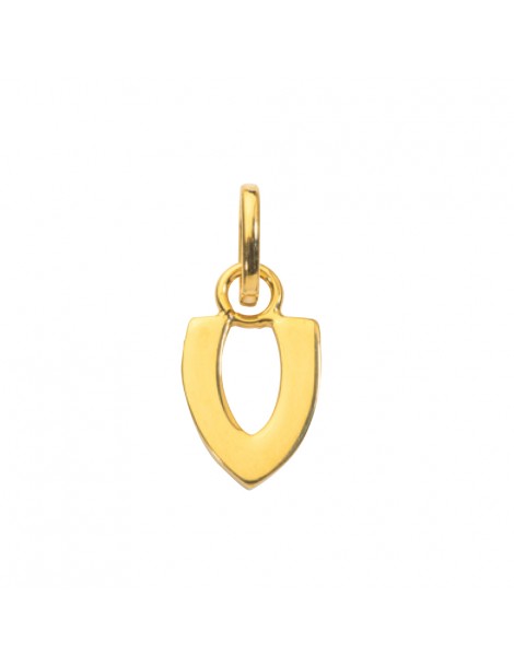 Gold plated pendant capital letter V