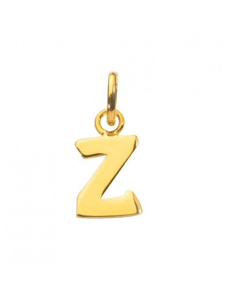 Gold plated pendant capital letter Z