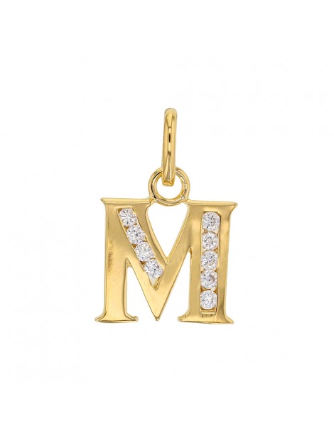 Initial pendant in gold plated and zirconium oxides - Letter M 3260213M Laval 1878 23,00 €