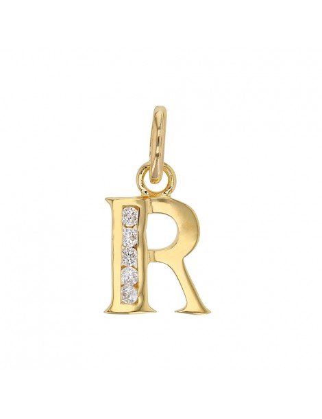 Initial pendant in gold plated and zirconium oxides - Letter R 3260213R Laval 1878 23,00 €