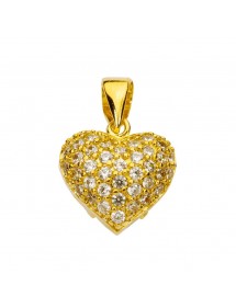 Heart pendant in openwork gold plated and zirconium oxides 3261001 Laval 1878 32,00 €