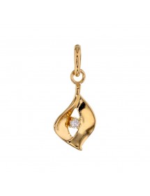 Gold plated pendant and 1 zirconium oxide in the shape of a fancy eye 3260193 Laval 1878 23,00 €