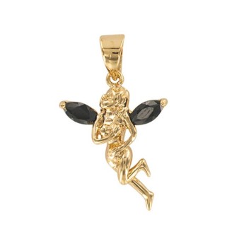 Fairy pendant from the front with black tinted zirconium oxides 3260187 Laval 1878 22,00 €