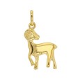 Gold Plated Zodiac Sign Pendant - Aries