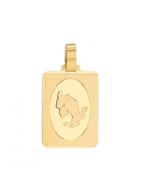 Gold Plated Zodiac Sign Rectangle Pendant - Taurus 3260215 Laval 1878 34,90 €