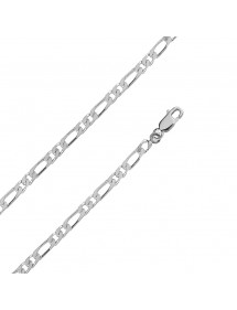 Cuello de cadena de doble hilera de figaro de plata, diámetro 1,20 mm - 60 cm 317192 Laval 1878 71,00 €