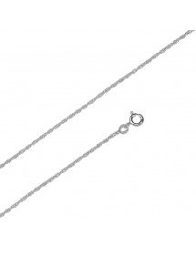 Chaîne de cou maille corde, fermoir anneau à ressort - 45 cm 3170813 Laval 1878 43,00 €