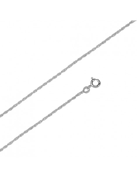 cadena del cuello de malla de cuerda, primavera hebilla anillo - 45 cm