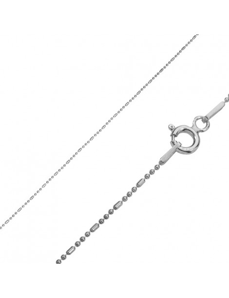 Cadena de plata esterlina con cadena en el cuello en plata - 45 cm