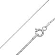 Cadena de plata esterlina con cadena en el cuello en plata - 45 cm