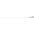 Rhodium plated forged silver neck necklace - 40 cm