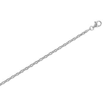 Collana in maglia di argento rodiato diametro 0,60 - L 45 cm 31610259RH Laval 1878 33,00 €