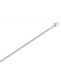 Chain neck gourmet silver rhodium diamètre 0,60 mm - 45 cm 31610281RH Laval 1878 34,00 €
