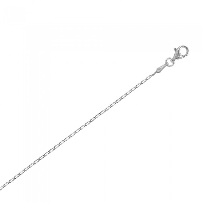 Collana girocollo in argento rodiato - 40 cm
