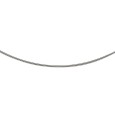 Collar de cuello redondo de serpiente de plata de ley - 42 cm