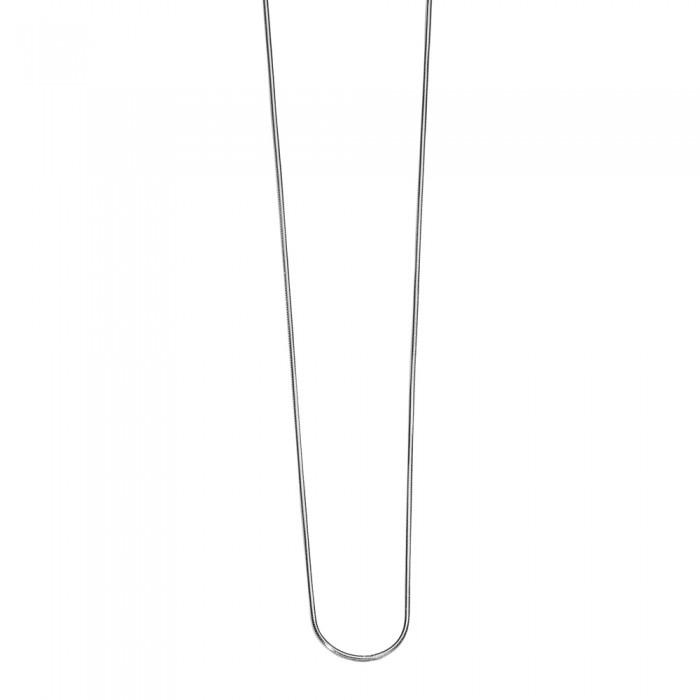 Collar de cuello redondo de serpiente de plata de ley 1,20 mm - 42 cm