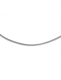 Sterling silver round snake neck necklace 1,60 mm - 45 cm 3170039 Laval 1878 42,00 €