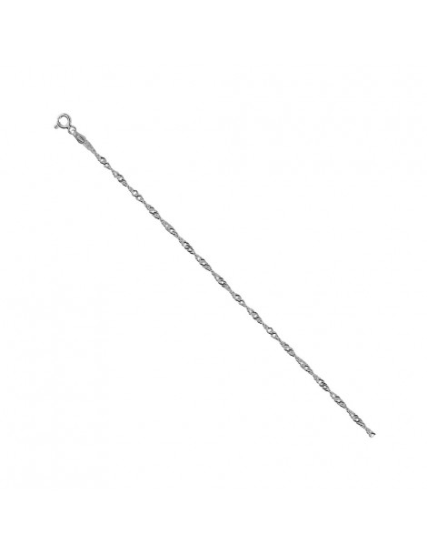 Sterling Silber Hals Halskette Singapur - 40 cm