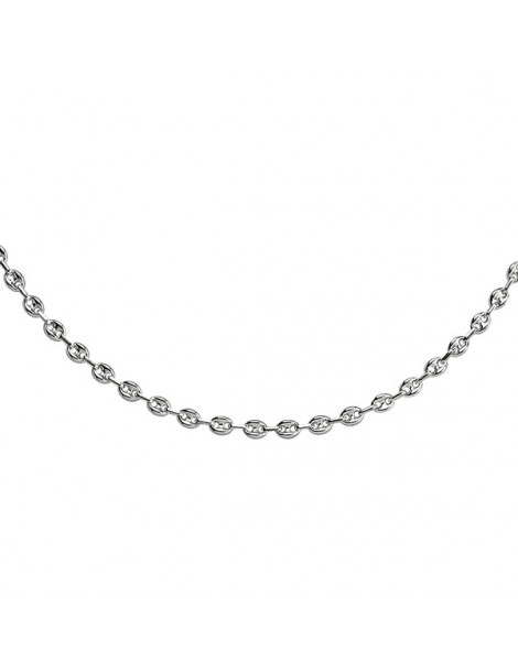 Halskette aus massivem Silber Mesh Kaffeebohne - 42 cm