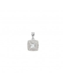 Square pendant made of zirconium oxides on rhodium silver 316183 Laval 1878 28,00 €