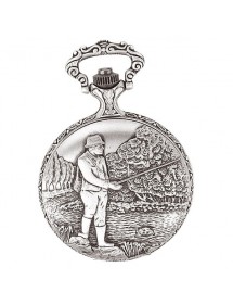 Orologio da tasca LAVAL, palladio con coperchio e motivo pescatore 755127 Laval 1878 129,90 €