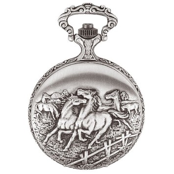 LAVAL pocket watch, palladium with lid and horse motif 755017 Laval 1878 119,00 €