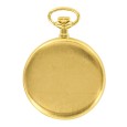 reloj pendiente escudo de oro con 2 agujas