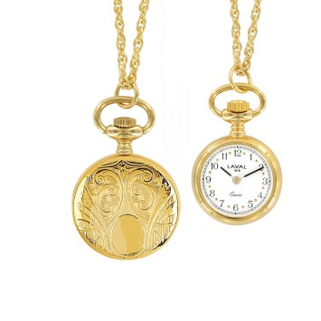reloj pendiente escudo de oro con 2 agujas 755249 Laval 1878 99,90 €