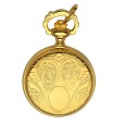 Montre pendentif doré à clapet motif écusson Laval 1878