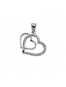 Interlocked double heart pendant and zirconium oxide 3160525 Laval 1878 31,50 €