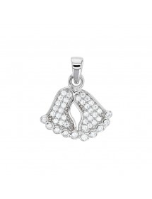 Rhodium silver pendant in the form of stony feet 31610432 Laval 1878 36,00 €