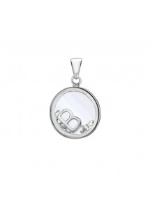 Letter pendant in a round with zirconium oxides - Letter B 31610350B Laval 1878 36,00 €