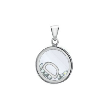 Letter pendant in a round with zirconium oxides - Letter D 31610350D Laval 1878 36,00 €