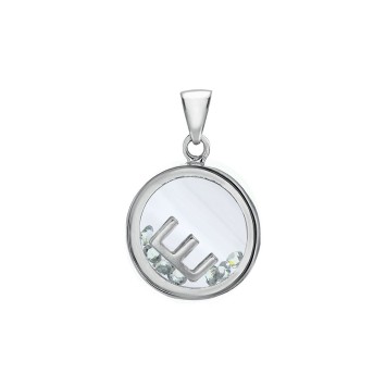Letter pendant in a round with zirconium oxides - Letter E 31610350E Laval 1878 36,00 €