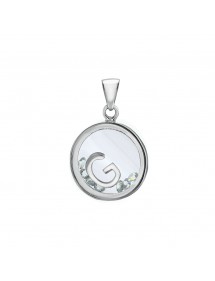 Letter pendant in a round with zirconium oxides - Letter G 31610350G Laval 1878 36,00 €