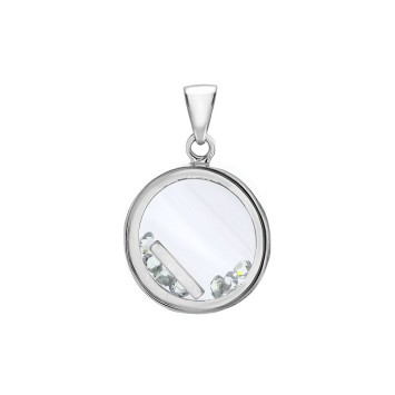 Letter pendant in a round with zirconium oxides - Letter I 31610350I Laval 1878 36,00 €