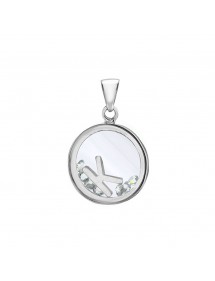 Letter pendant in a round with zirconium oxides - Letter K 31610350K Laval 1878 36,00 €