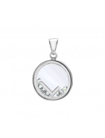 Letter pendant in a round with zirconium oxides - Letter L 31610350L Laval 1878 36,00 €