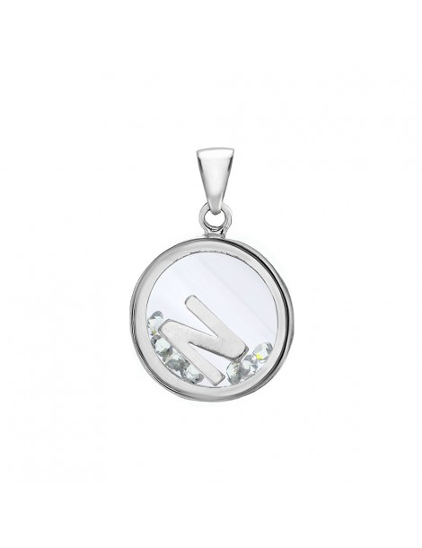 Letter pendant in a round with zirconium oxides - Letter N 31610350N Laval 1878 36,00 €