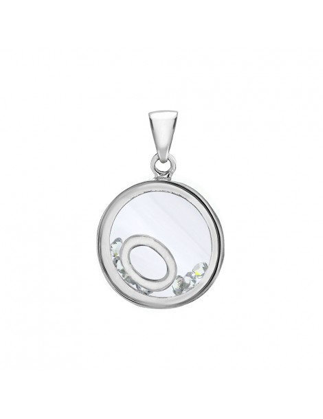 Letter pendant in a round with zirconium oxides - Letter O 31610350O Laval 1878 36,00 €