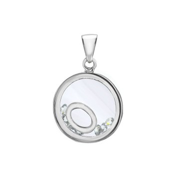 Letter pendant in a round with zirconium oxides - Letter O 31610350O Laval 1878 36,00 €