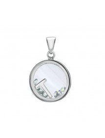 Letter pendant in a round with zirconium oxides - Letter T 31610350T Laval 1878 36,00 €